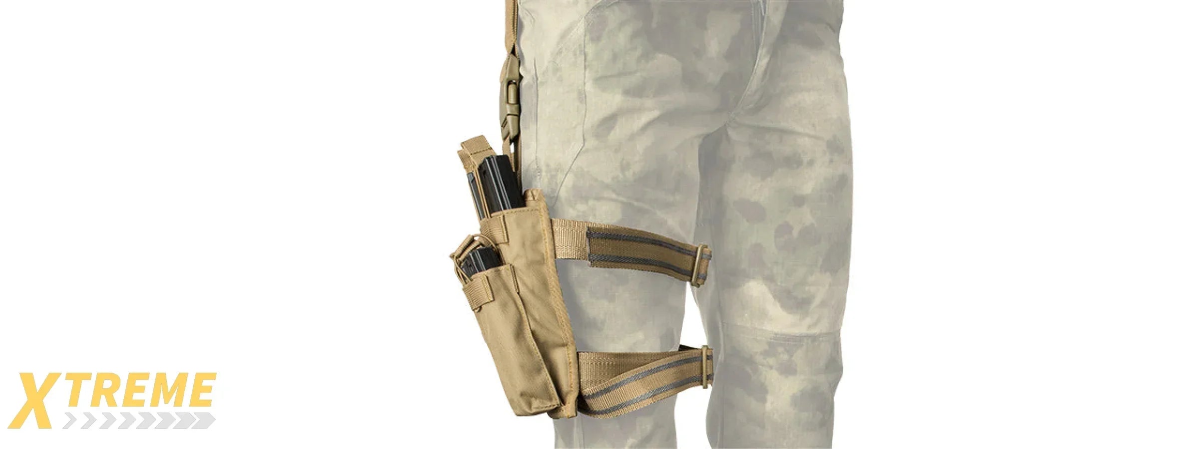 LANCER TACTICAL DROP LEG SIX M4/M16 MAGAZINE PANEL MOLLE COMPATIBLE ADJUSTABLE
