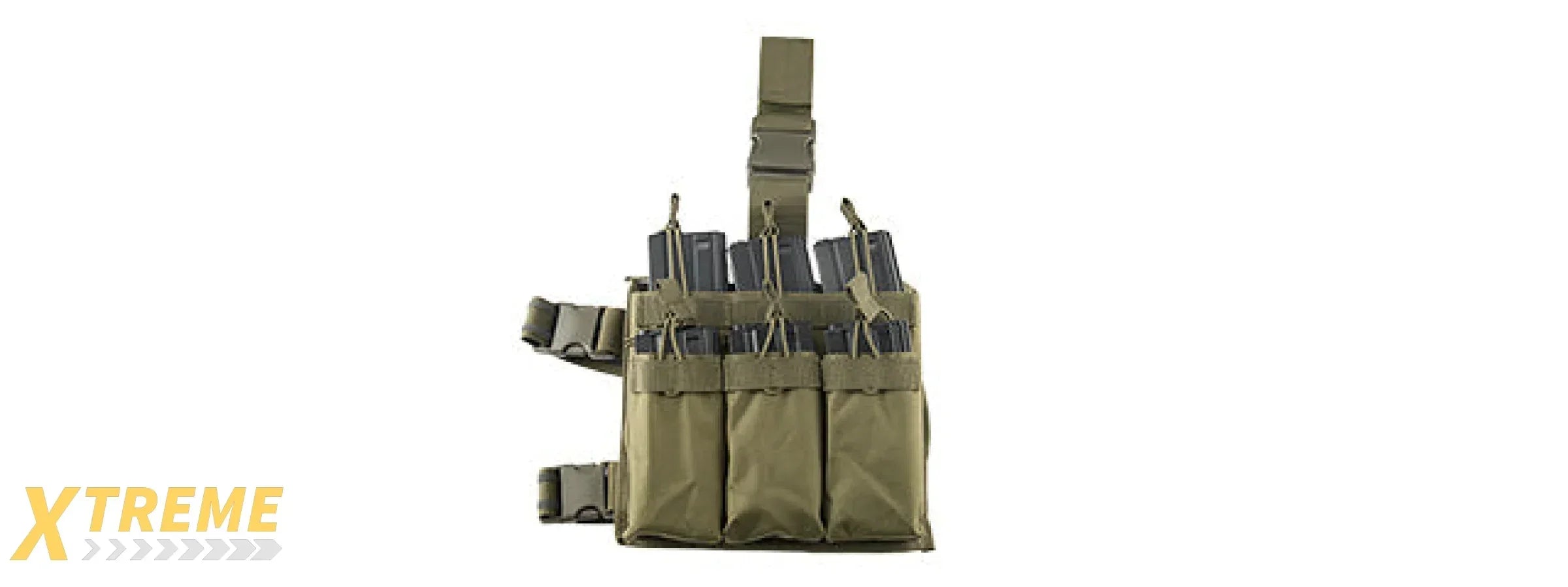 LANCER TACTICAL DROP LEG SIX M4/M16 MAGAZINE PANEL MOLLE COMPATIBLE ADJUSTABLE