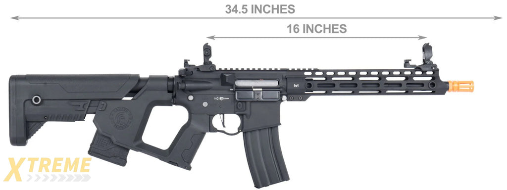 Lancer Tactical Enforcer BLACKBIRD AEG Rifle w/ Alpha Stock LOW FPS] (BLACK)