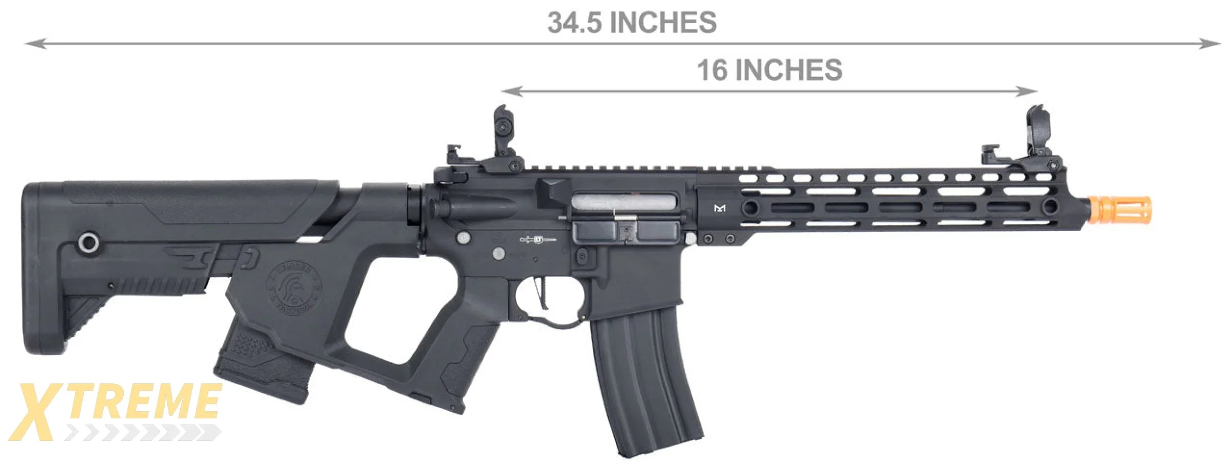 Lancer Tactical Enforcer BLACKBIRD AEG Rifle w/ Alpha Stock LOW FPS] (BLACK)