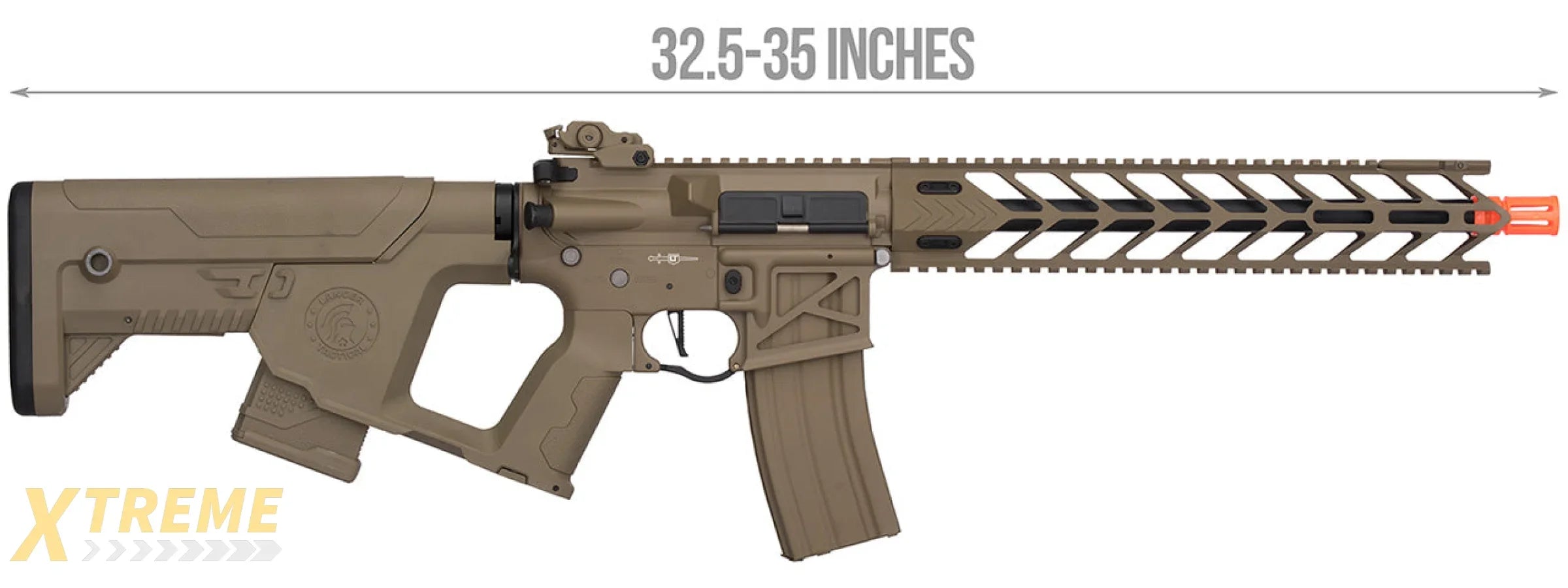 Lancer Tactical Enforcer NIGHT WING Skeleton AEG HIGH FPS] w/ Alpha Stock (TAN)