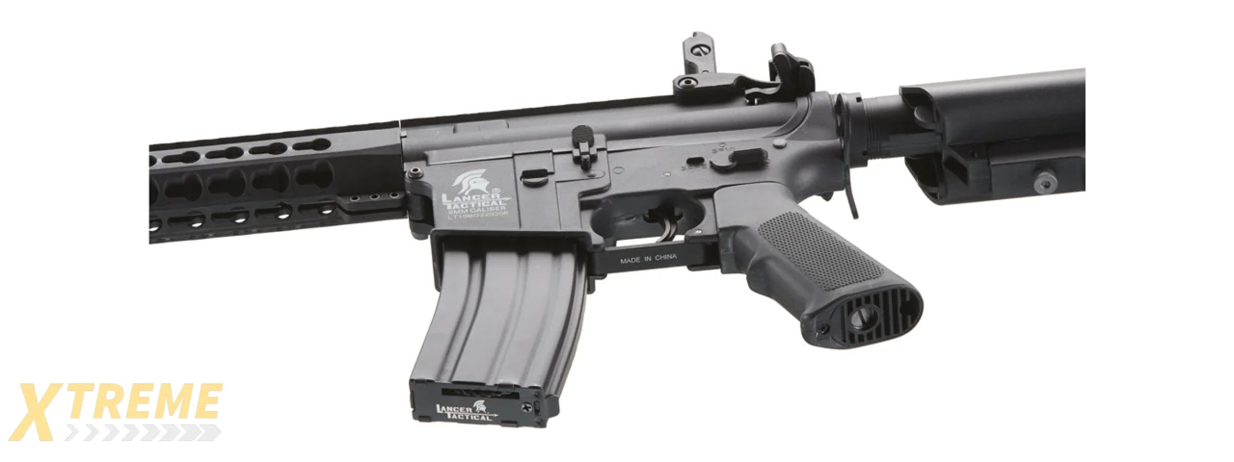 Lancer Tactical Gen 2 10 Keymod M4 Carbine Airsoft AEG Rifle (Color: Black)