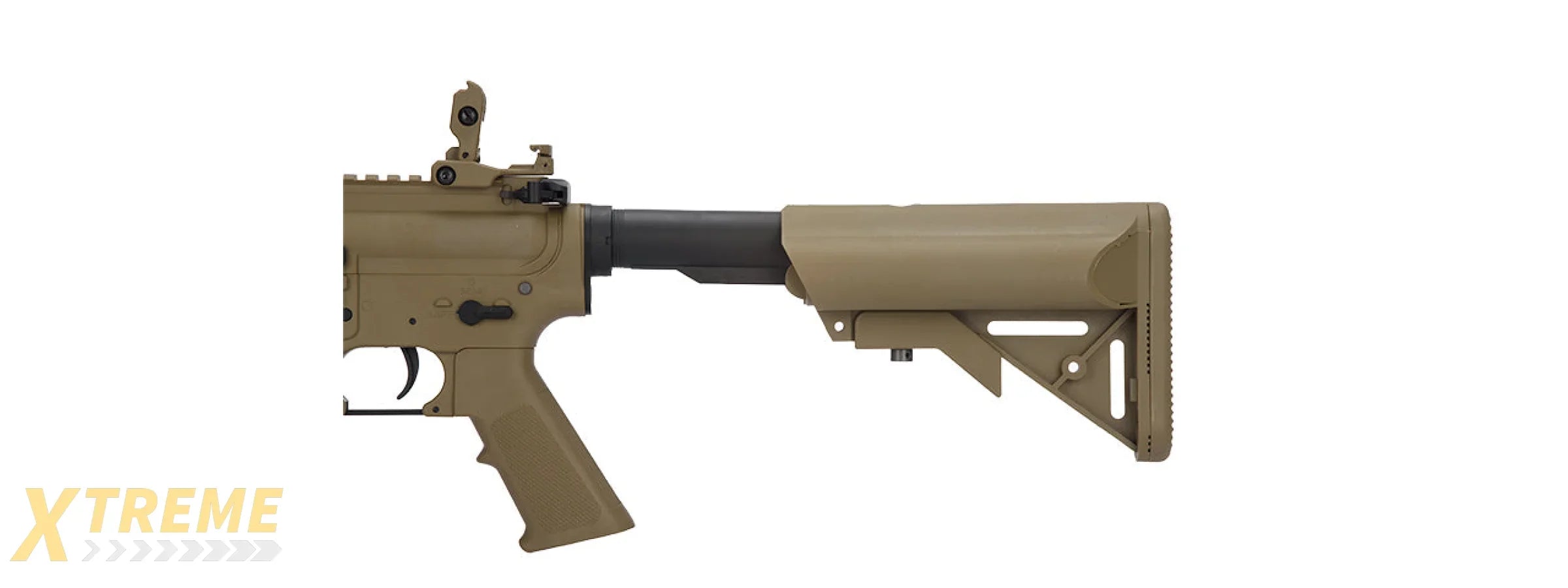 Lancer Tactical Gen 2 M4 SD Carbine Airsoft AEG Rifle with Mock Suppressor (Color: Tan)