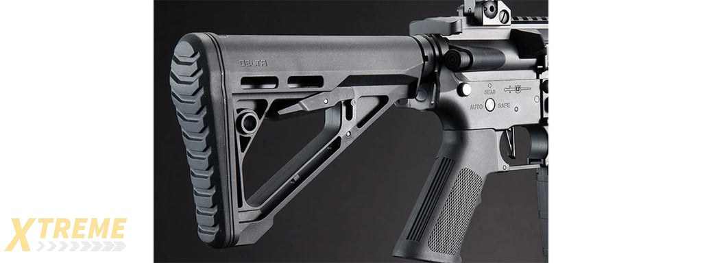Lancer Tactical Gen 4 L119A2 M4/M16 Full Metal Airsoft Rifle - (Black)