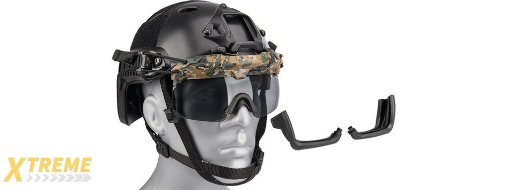 Lancer Tactical Helmet Safety Goggles for Military and Airsoft Protective Eye Protection