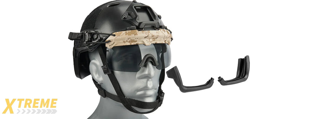 Lancer Tactical Helmet Safety Goggles for Military and Airsoft Protective Eye Protection