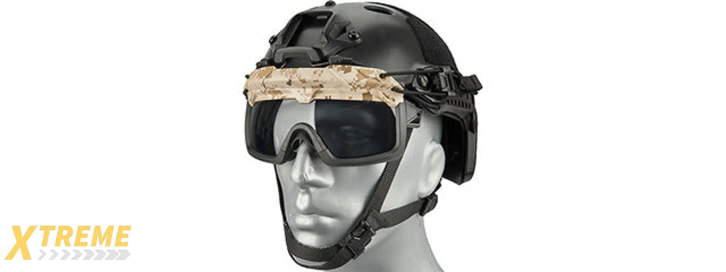 Lancer Tactical Helmet Safety Goggles for Military and Airsoft Protective Eye Protection