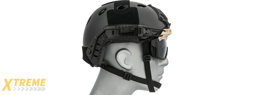 Lancer Tactical Helmet Safety Goggles for Military and Airsoft Protective Eye Protection