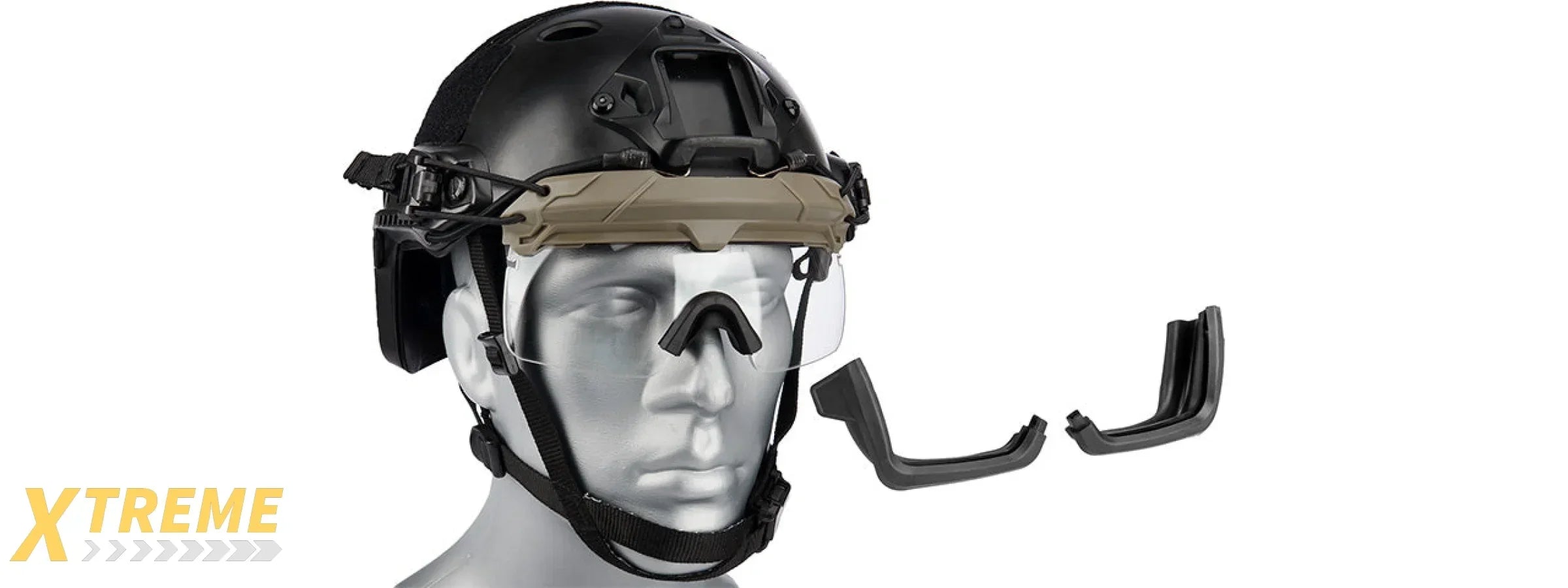 Lancer Tactical Helmet Safety Goggles for Military and Airsoft Protective Eye Protection
