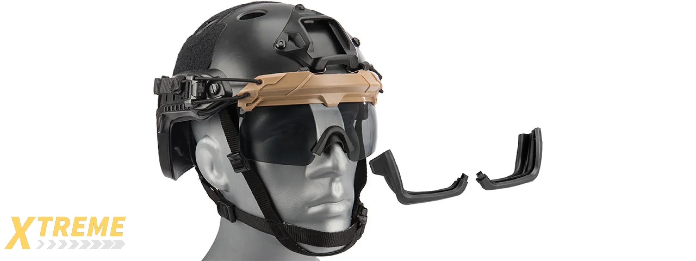 Lancer Tactical Helmet Safety Goggles for Military and Airsoft Protective Eye Protection