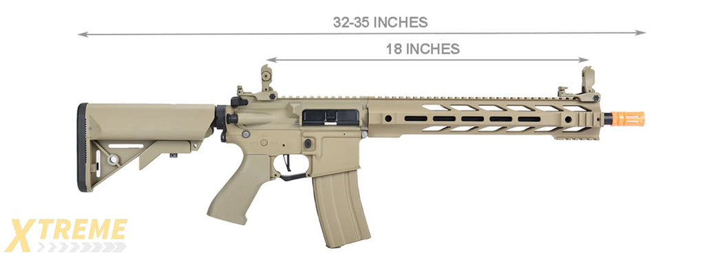 Lancer Tactical Hybrid Gen 2 SPR Interceptor Airsoft AEG Rifle (Color: Tan)
