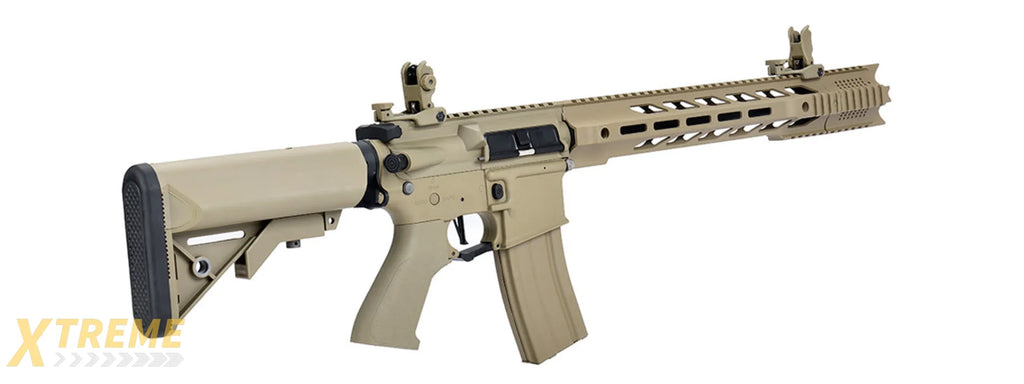 Lancer Tactical Hybrid Gen 2 SPR Interceptor Airsoft AEG Rifle (Color: Tan)