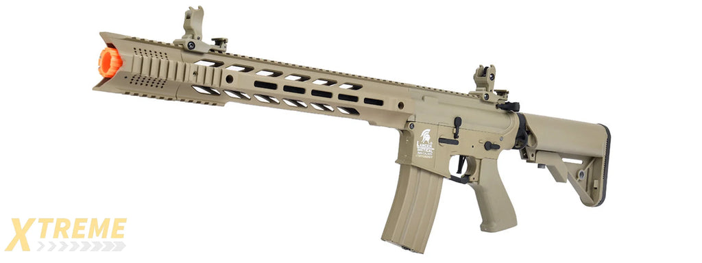Lancer Tactical Hybrid Gen 2 SPR Interceptor Airsoft AEG Rifle (Color: Tan)