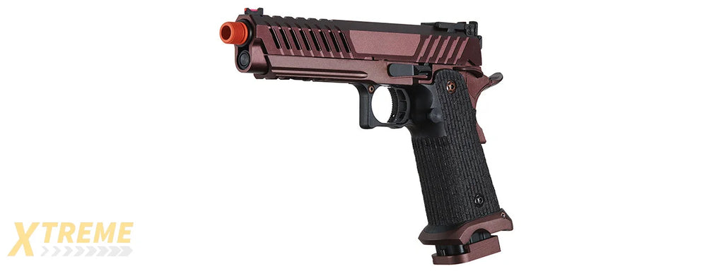 Lancer Tactical Knightshade Hi-Capa Gas Blowback Airsoft Pistol (Color: Black & Bronze)