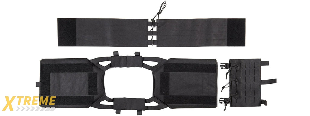 Lancer Tactical Laser Cut MOLLE Plate Carrier - Adjustable Lightweight Tactical Vest Gear