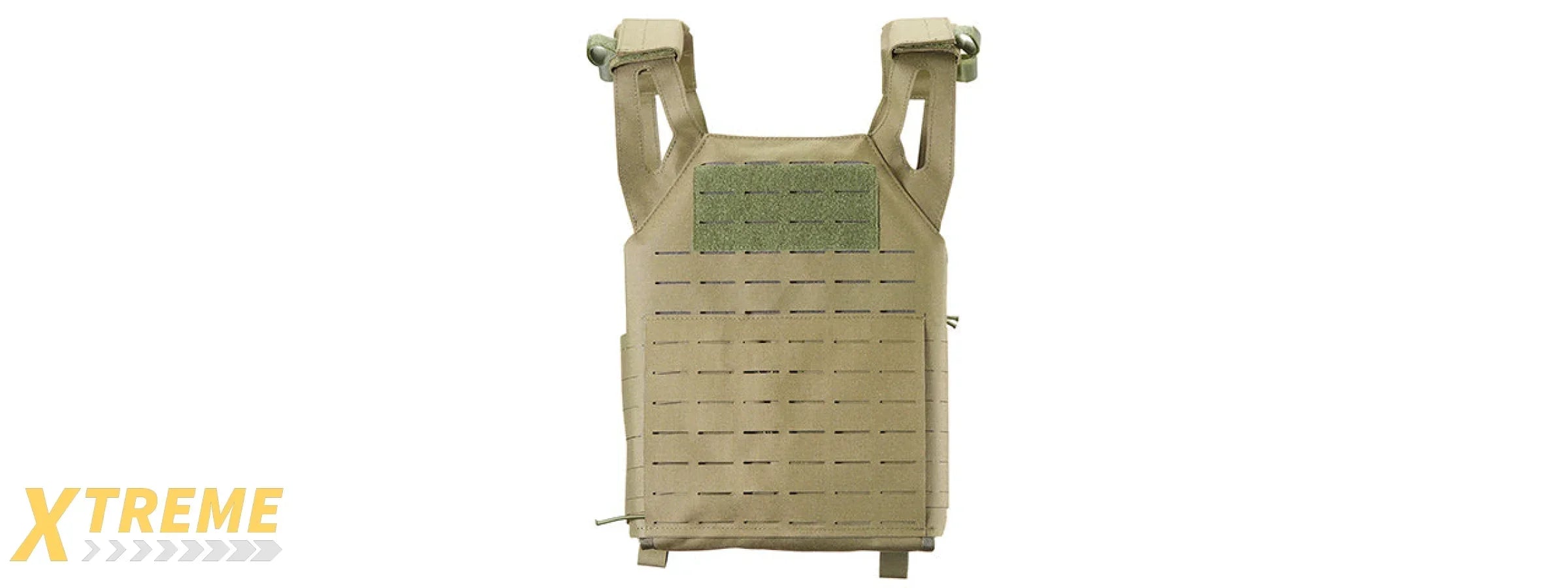 Lancer Tactical Laser Cut MOLLE Plate Carrier - Adjustable Lightweight Tactical Vest Gear