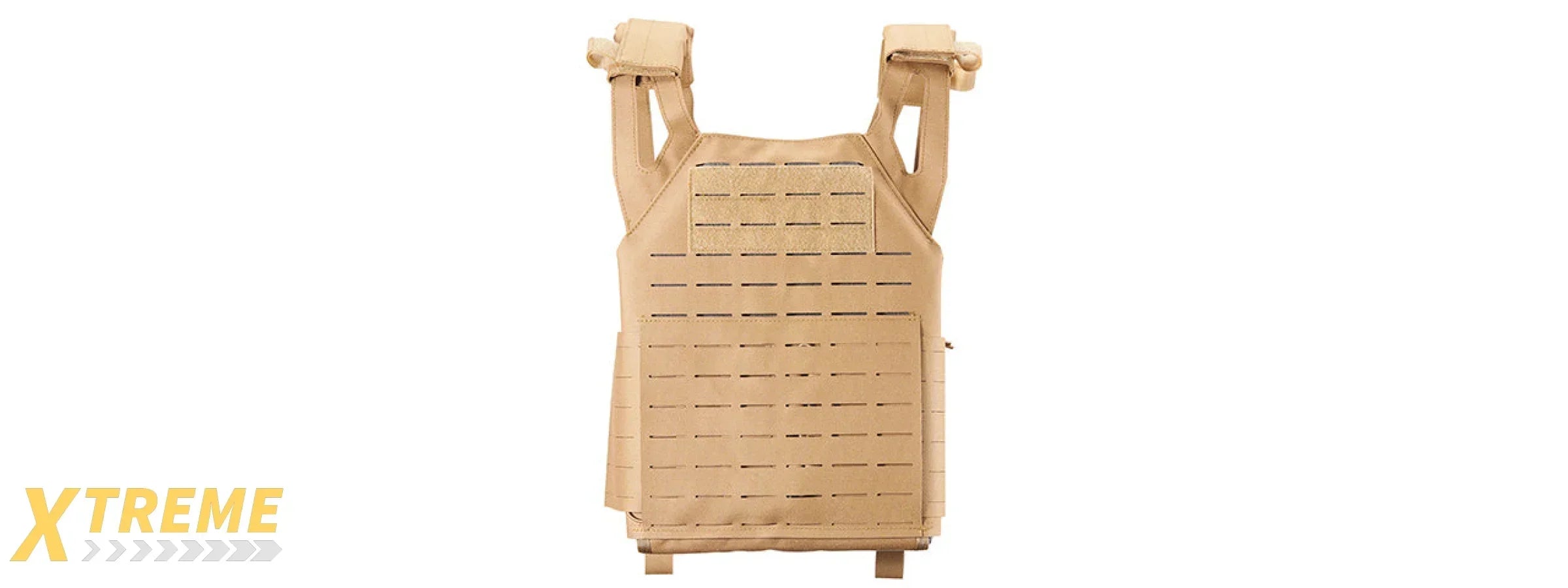 Lancer Tactical Laser Cut MOLLE Plate Carrier - Adjustable Lightweight Tactical Vest Gear