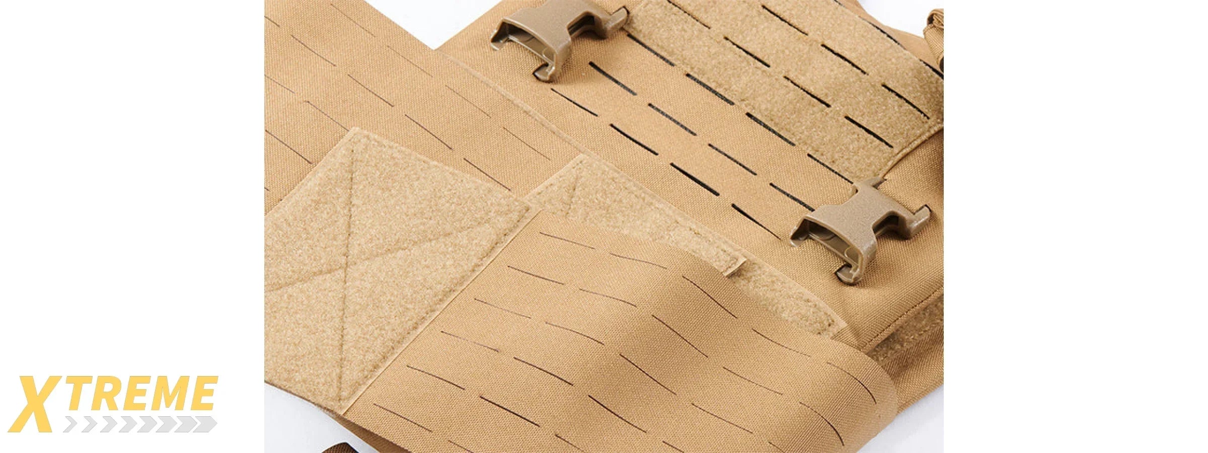 Lancer Tactical Laser Cut MOLLE Plate Carrier - Adjustable Lightweight Tactical Vest Gear