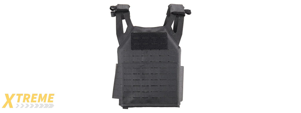 Lancer Tactical Laser Cut MOLLE Plate Carrier - Adjustable Lightweight Tactical Vest Gear