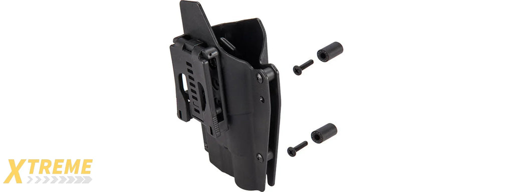 Lancer Tactical Light Bearing Hard Shell Holster for Glock 17 - Retention Compatible