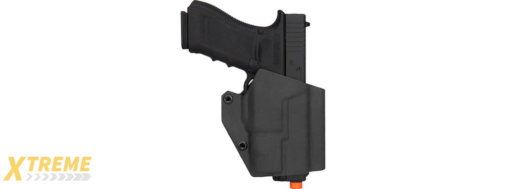 Lancer Tactical Light Bearing Hard Shell Holster for Glock 17 - Retention Compatible