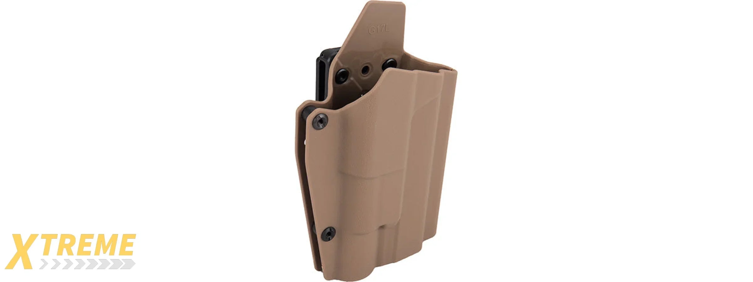 Lancer Tactical Light Bearing Hard Shell Holster for Glock 17 - Retention Compatible