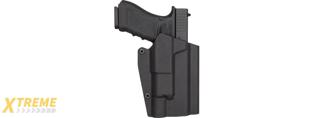 Lancer Tactical Light Bearing Hard Shell Holster for Glock 17 - Retention Compatible