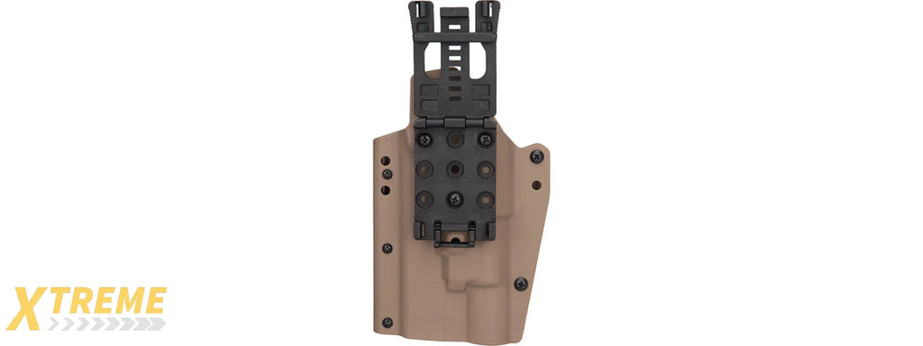 Lancer Tactical Light Bearing Hard Shell Holster for Glock 17 - Retention Compatible