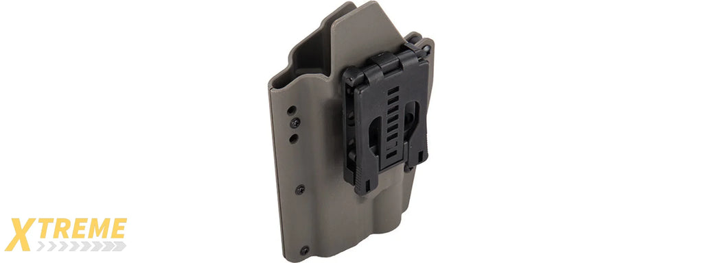 Lancer Tactical Light Bearing Hard Shell Holster for Glock 17 - Retention Compatible