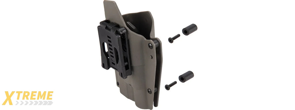Lancer Tactical Light Bearing Hard Shell Holster for Glock 17 - Retention Compatible