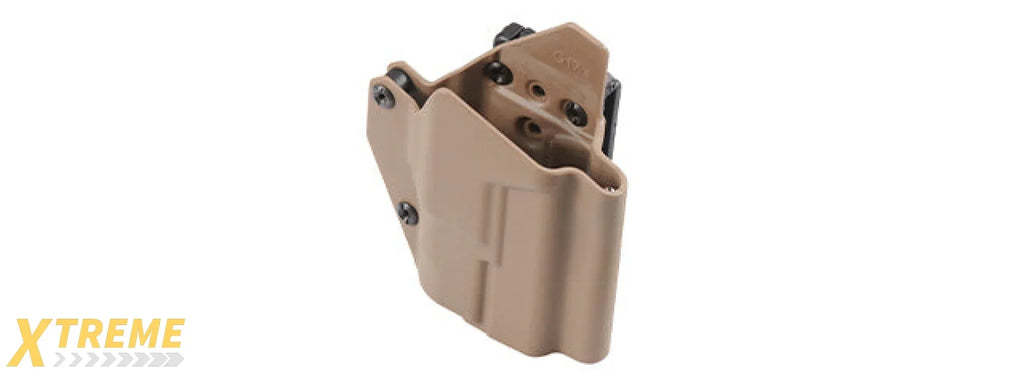 Lancer Tactical Light Bearing Hard Shell Holster for Glock 17 - Retention Compatible