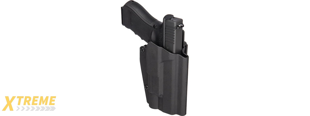 Lancer Tactical Light Bearing Hard Shell Holster for Glock 17 - Retention Compatible