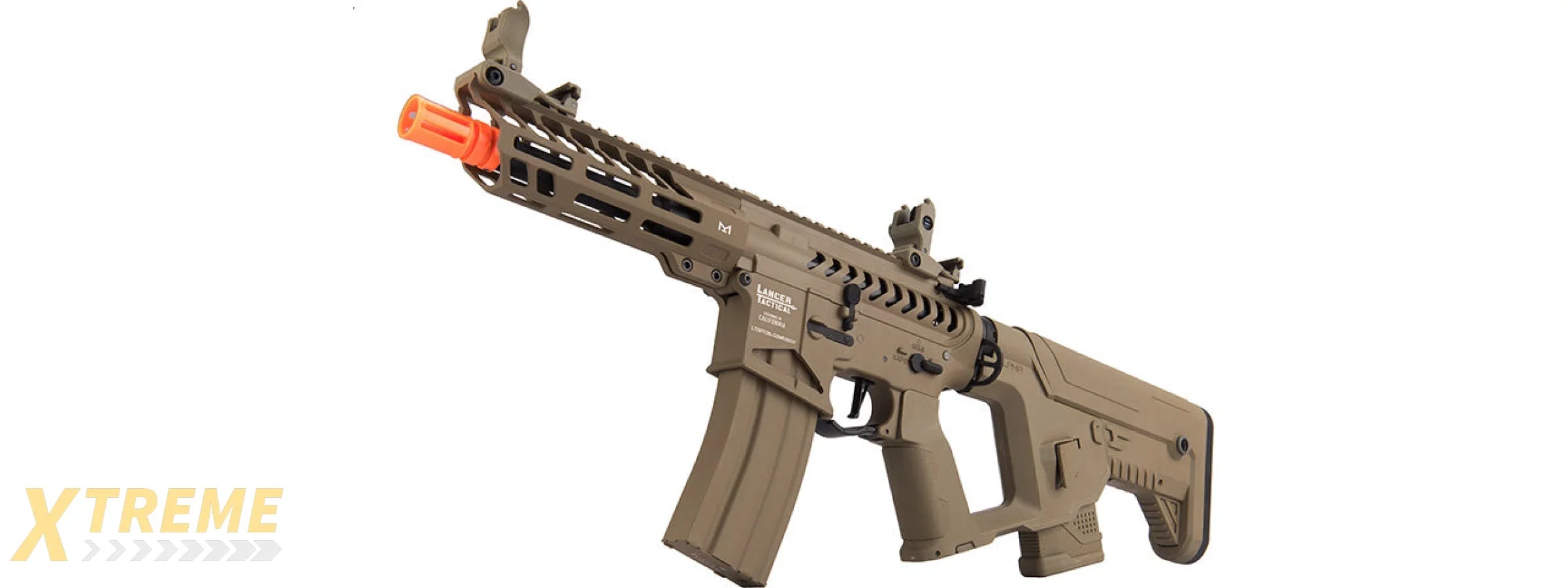 Lancer Tactical Low FPS ProLine Enforcer Needletail Skeleton Airsoft AEG Rifle (Color: Tan)