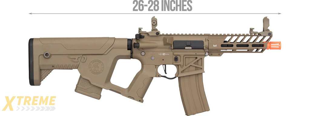 Lancer Tactical Low FPS ProLine Enforcer Needletail Skeleton Airsoft AEG Rifle (Color: Tan)