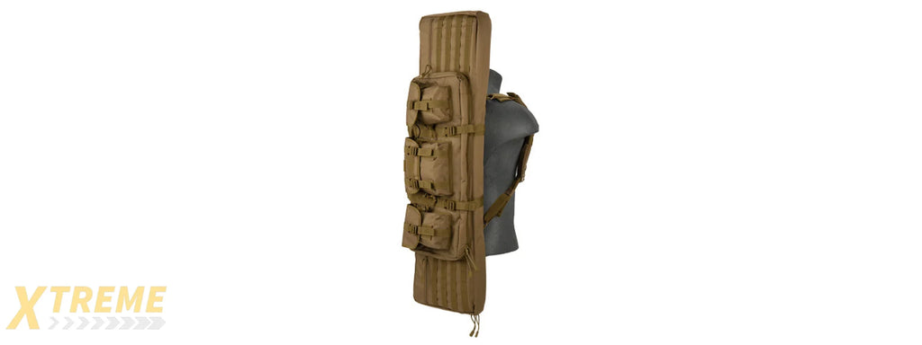 LANCER TACTICAL MOLLE 42" DOUBLE GUN BAG (KHAKI)