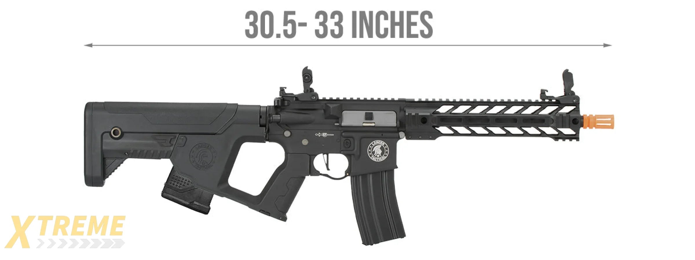 Lancer Tactical Proline Enforcer Battle Hawk 10 M4 Airsoft Rifle w/ Alpha Stock (Color: Black)