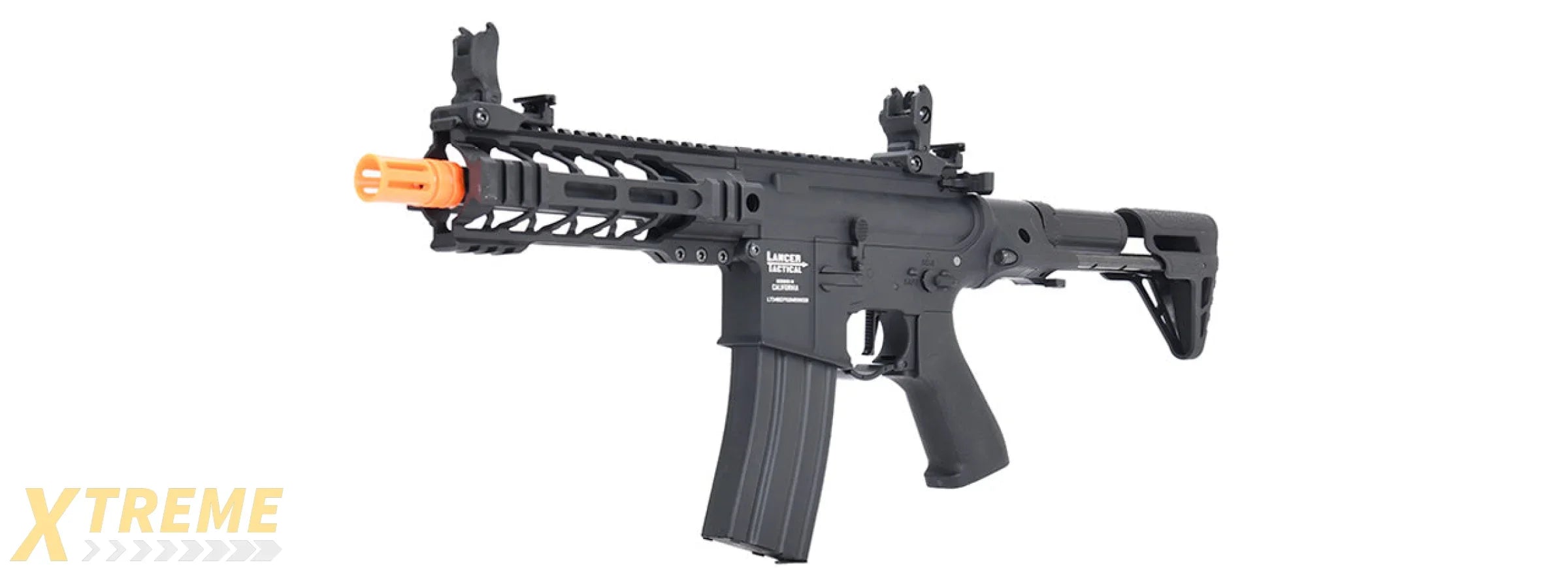 Lancer Tactical Proline Enforcer Battle Hawk 7" M4 Airsoft Rifle w/ PDW Stock (Color: Black)