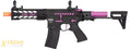 Lancer Tactical Proline Enforcer Battle Hawk 7 Skeleton M4 Airsoft Rifle w/ PDW Stock (Color: Black / Purple)