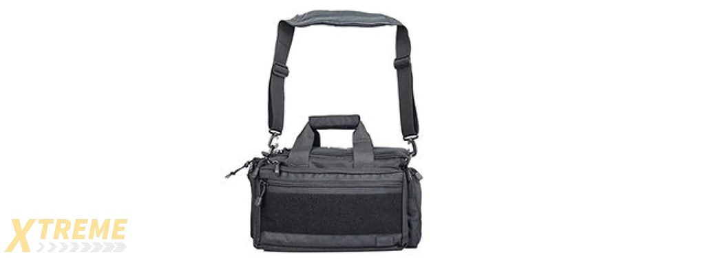 Lancer Tactical Shooting Range Bag w/ Shoulder Strap [Weather Resistant] (BLACK)