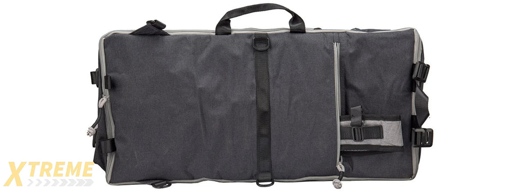 Laylax Satellite Collapsible Compact Container and Gun Case (Color: Black / Gray), 24"