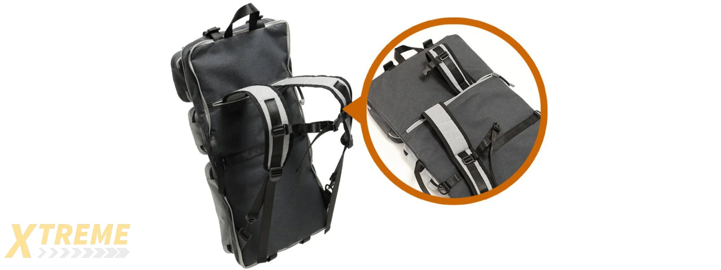 Laylax Satellite Collapsible Compact Container and Gun Case (Color: Black / Gray), 24"