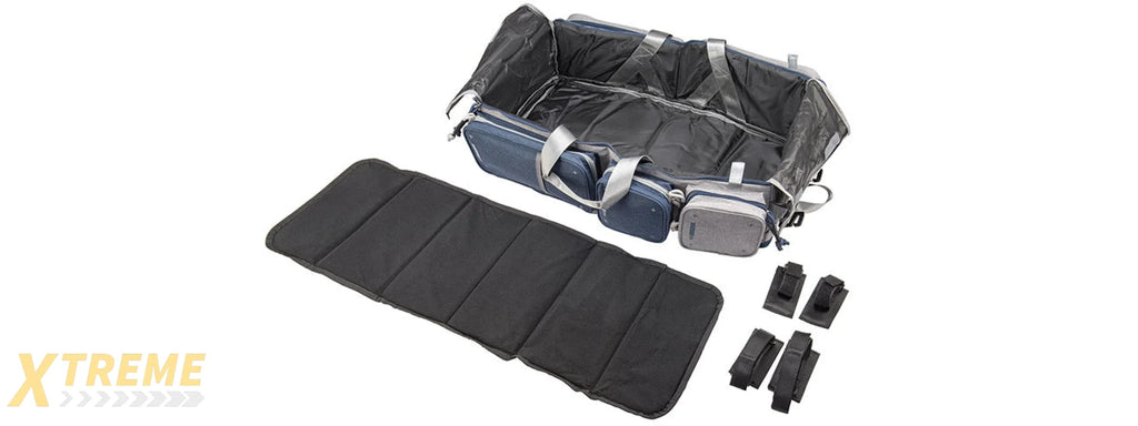 Laylax Satellite Collapsible Compact Container and Gun Case (Color: Black / Gray), 24"