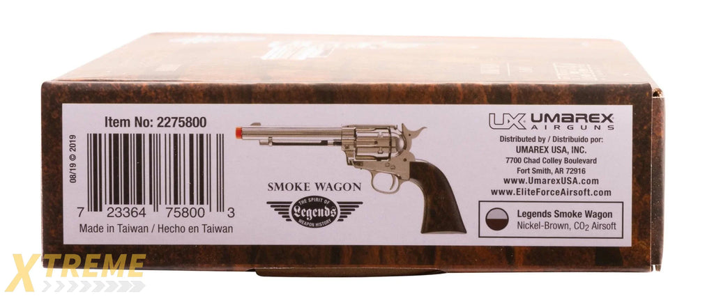 Legends Smoke Wagon Revolver - Nickel