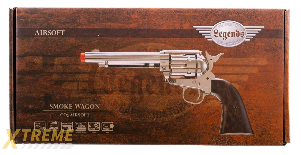 Legends Smoke Wagon Revolver - Nickel