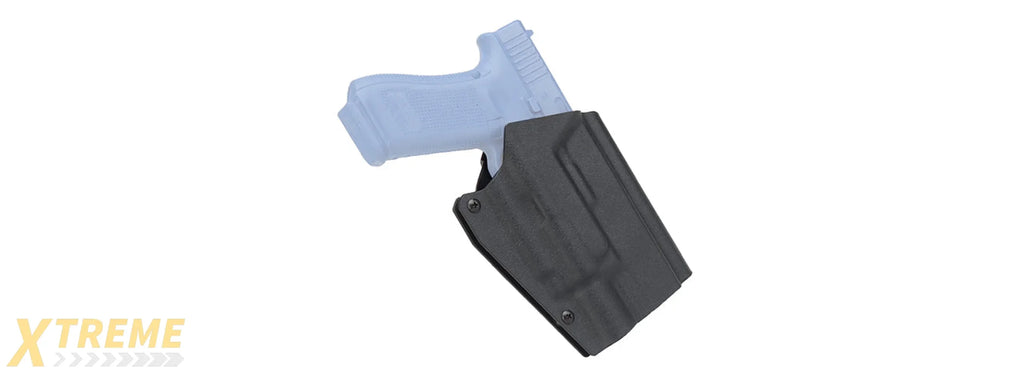 Lightweight Kydex Tactical Holster for Glock 9/40 with G-X400 Lights (Color: Black)