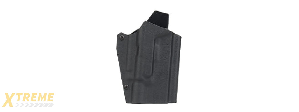 Lightweight Kydex Tactical Holster for Glock 9/40 with G-X400 Lights (Color: Black)
