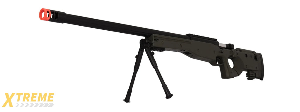 M1196 BOLT ACTION AIRSOFT SNIPER RIFLE W/ FOLDING STOCK - MULTI COLOR OPTIONS