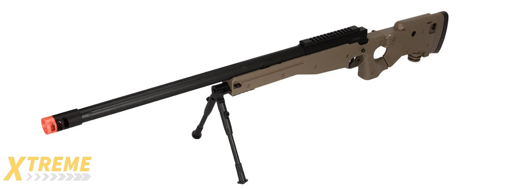 M1196 BOLT ACTION AIRSOFT SNIPER RIFLE W/ FOLDING STOCK - MULTI COLOR OPTIONS