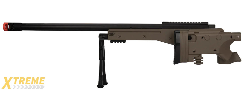 M1196 BOLT ACTION AIRSOFT SNIPER RIFLE W/ FOLDING STOCK - MULTI COLOR OPTIONS