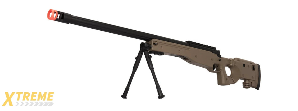 M1196 BOLT ACTION AIRSOFT SNIPER RIFLE W/ FOLDING STOCK - MULTI COLOR OPTIONS